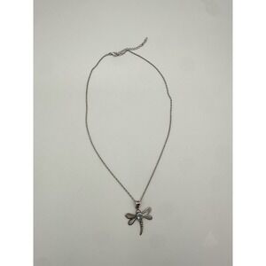 925 sterling silver dragonfly pendant Necklace